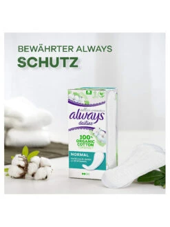 Always® 2er-Set: Slipeinlagen "Cotton Protection - Large", Je 32 Stück -PureGlow Verkäufe always 2er set slipeinlagen cotton protection large je 32 stuck 2
