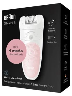 Epilierer "Braun Silk-épil 5 - 516" In Weiß/ Rosa 8 Epilierer "Braun Silk-épil 5 - 516" In Weiß/ Rosa -PureGlow Verkäufe braun epilierer braun silk epil 5 516 in weiss rosa 3