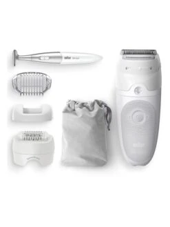 Braun Epilierer "Silk-épil 5 - 805" In Weiß/ Grau -PureGlow Verkäufe braun epilierer silk epil 5 805 in weiss grau 4