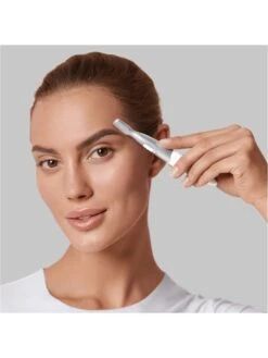 Braun Mini-Präzisionstrimmer "Silk-épil Styler FG1106" In Weiß/ Silber -PureGlow Verkäufe braun mini prazisionstrimmer silk epil styler fg1106 in weiss silber 2