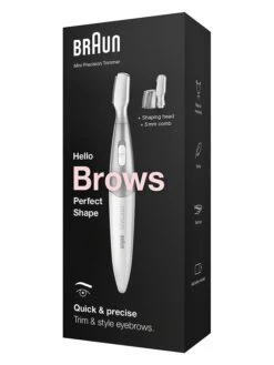 Braun Mini-Präzisionstrimmer "Silk-épil Styler FG1106" In Weiß/ Silber -PureGlow Verkäufe braun mini prazisionstrimmer silk epil styler fg1106 in weiss silber 6