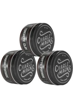 Haarwachs Charlemagne Hairstyling Trio In Rot / Beige / Weiß