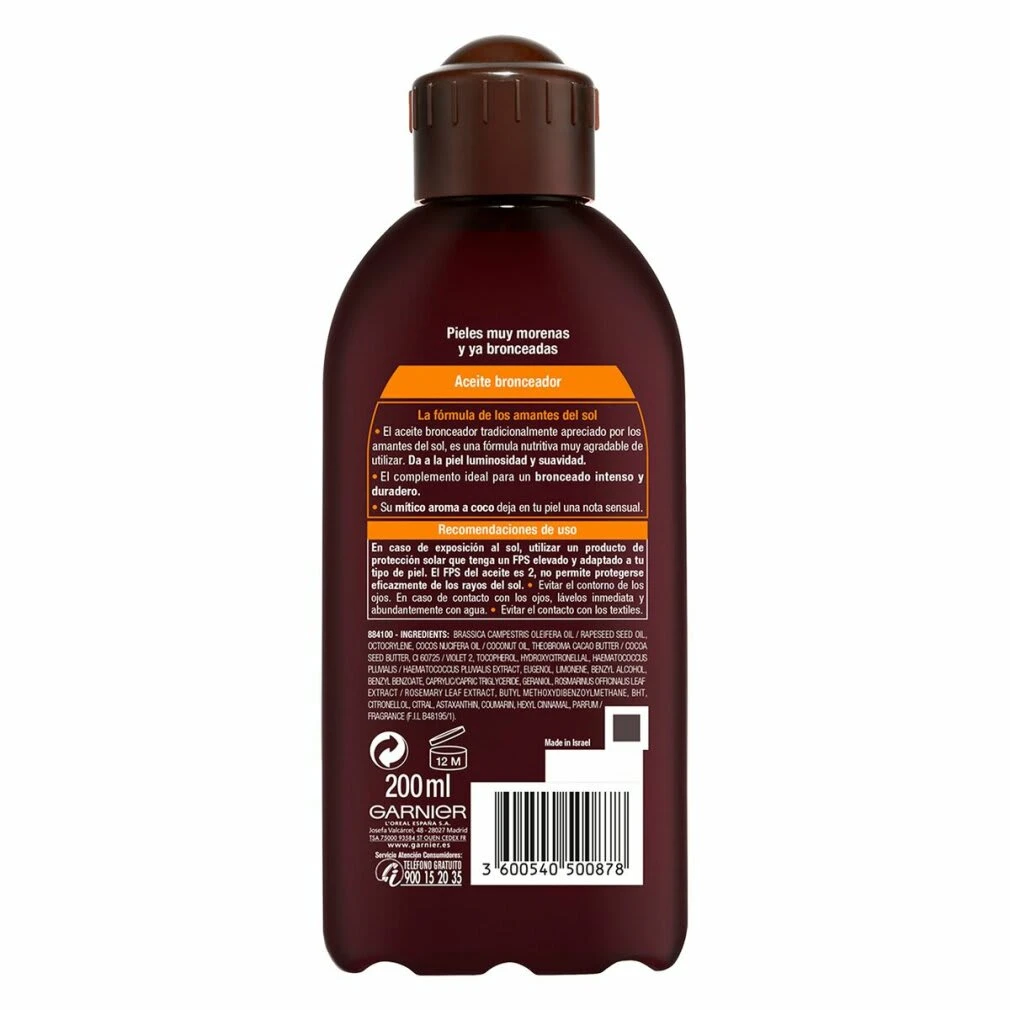 Garnier IDEAL BRONZE Aceite Bronceador Intenso 200 Ml 3 Garnier IDEAL BRONZE Aceite Bronceador Intenso 200 Ml – Bild 3