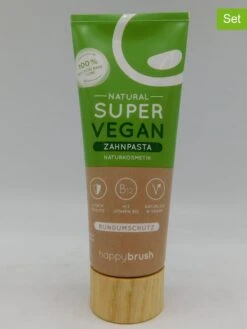 4er-Set: Zahnpasten "Natural Vegan", Je 75ml