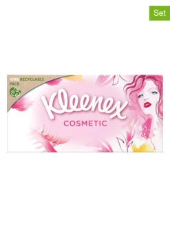 Kleenex 12er-Set: Taschentücher "Cosmetic" - 12x 80 Stück