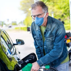 HI - Mund- Und Nasen- Maske + Ersatzfilter In Organic Deep Blue -PureGlow Verkäufe koziol organic hi mund und nasen maske ersatzfilter in organic deep blue 2