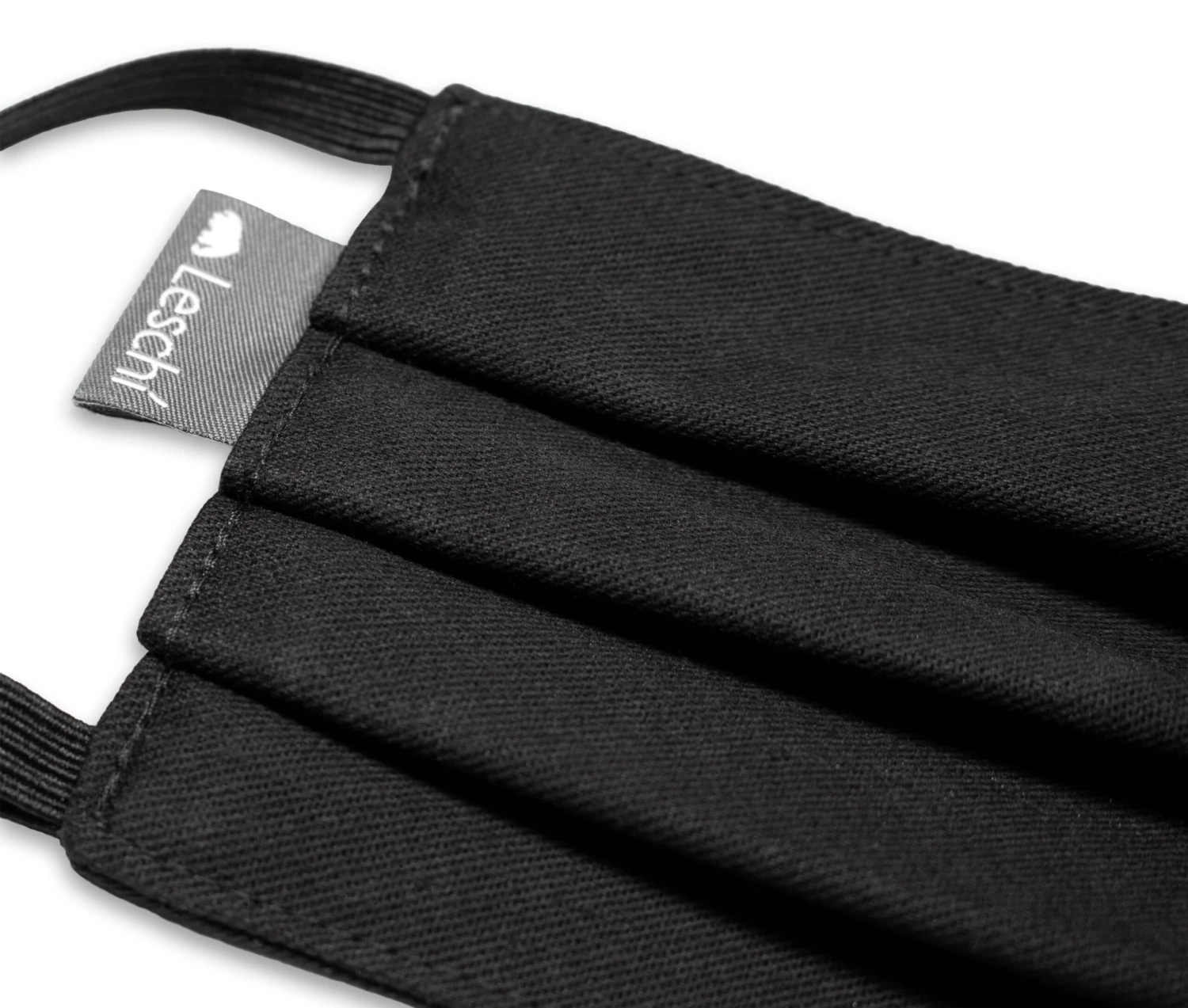 Gesichtsmaske "Rechteck" In Schwarz 5 Gesichtsmaske "Rechteck" In Schwarz – Bild 5