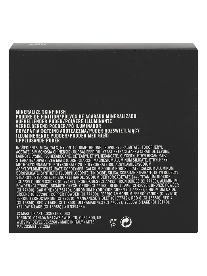 MAC Puder "Mineralize Skinfinish - Natural", 10 G 4 MAC Puder "Mineralize Skinfinish - Natural", 10 G – Bild 4