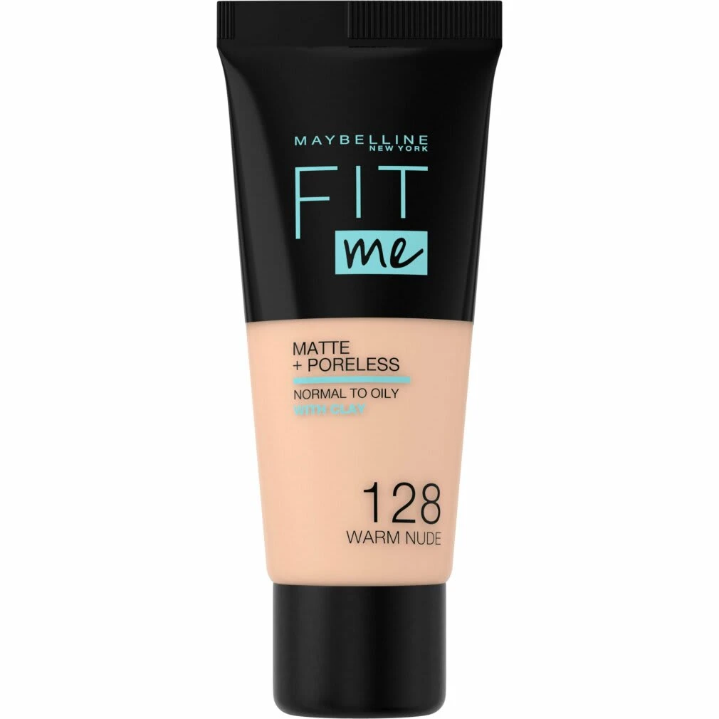 Maybelline Fit Me Matte + Pore Less Foundation 30 Ml, Warm Nude 128 2 Maybelline Fit Me Matte + Pore Less Foundation 30 Ml, Warm Nude 128 – Bild 2
