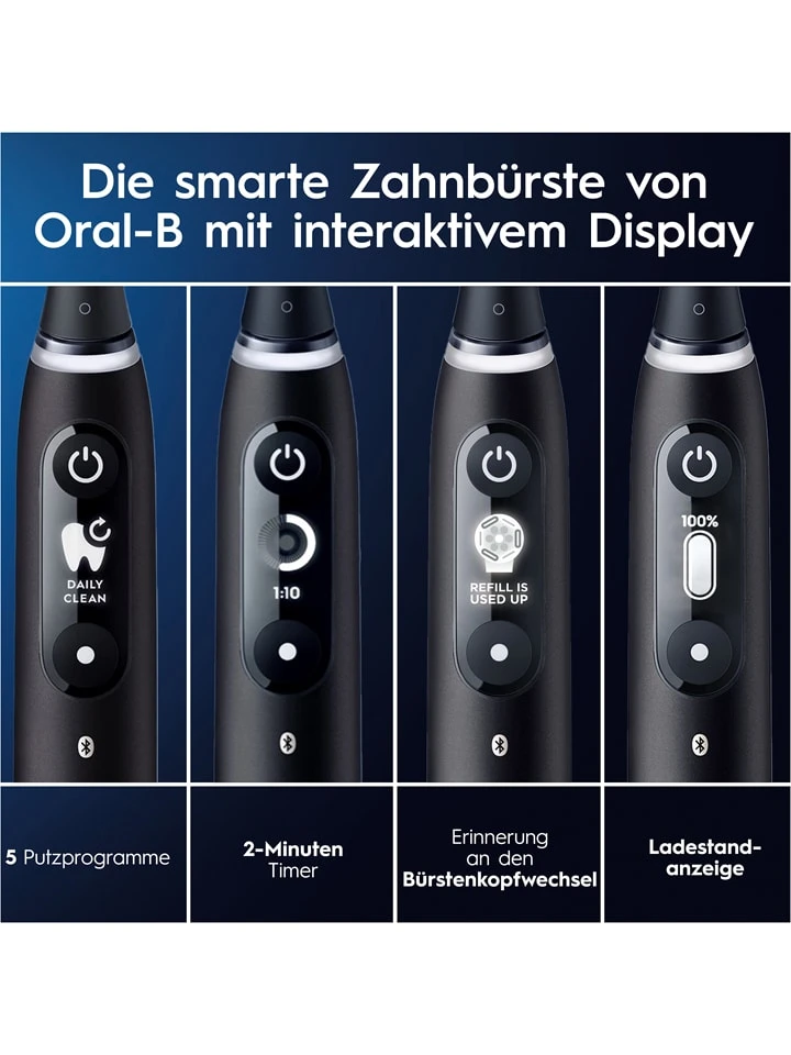 Oral B 2tlg. Set: Elektr. Zahnbürsten "iO Series 6" In Rosa/ Schwarz 5 Oral B 2tlg. Set: Elektr. Zahnbürsten "iO Series 6" In Rosa/ Schwarz – Bild 5