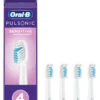 Oral B 4er-Set: Ersatz-Bürstenköpfe "Pulsonic Sensitive" In Weiß