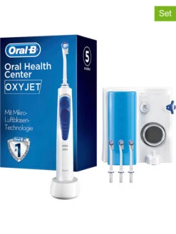 Oral B 5tlg. Mundduschen-Set "Oral-B OxyJet" In Weiß/ Blau