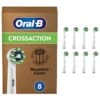 Oral B 8er-Set: Ersatz-Bürstenköpfe "Cross Action CleanMaximizer" In Weiß/ Grün
