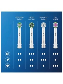 Oral B 8er-Set: Ersatz-Bürstenköpfe "Cross Action CleanMaximizer" In Weiß/ Grün -PureGlow Verkäufe oral b 8er set ersatz burstenkopfe cross action cleanmaximizer in weiss grun 4