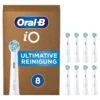 Oral B 8er-Set: Ersatz-Bürstenköpfe "Oral-B IO Ultimative Reinigung" In Weiß