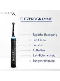 Oral B Elektrische Zahnbürste "Genius X" In Schwarz -PureGlow Verkäufe oral b elektrische zahnburste genius x in schwarz 5