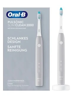 Oral B Schallzahnbürste "Pulsonic Slim Clean 2000" In Grau
