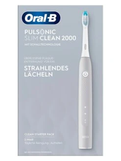 Oral B Schallzahnbürste "Pulsonic Slim Clean 2000" In Grau -PureGlow Verkäufe oral b schallzahnburste pulsonic slim clean 2000 in grau 8