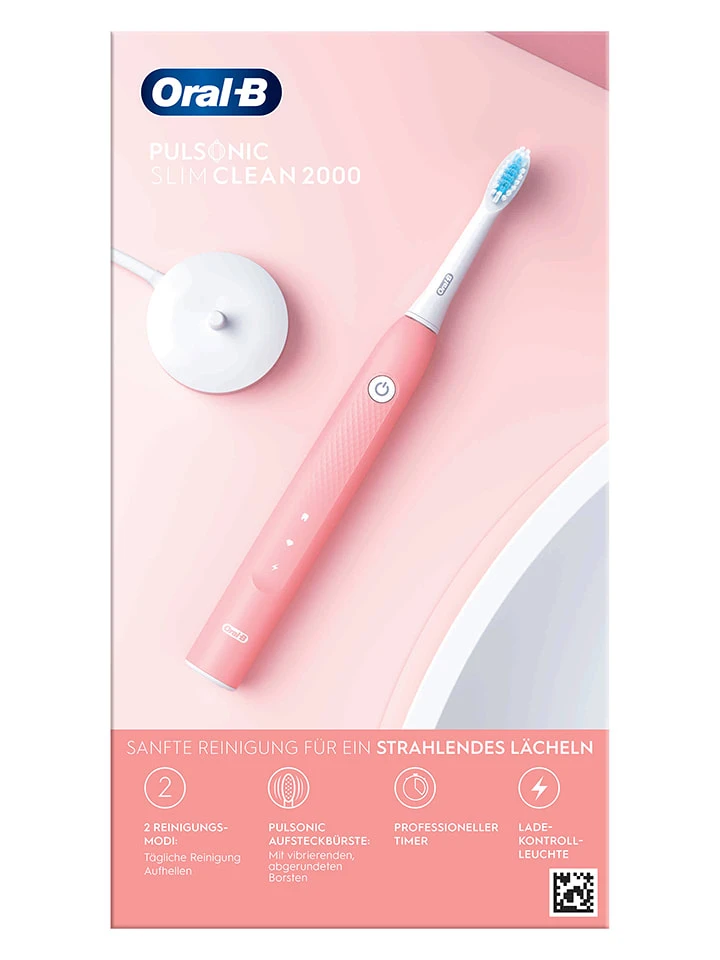 Oral B Schallzahnbürste "Pulsonic Slim Clean 2000" In Pink 2 Oral B Schallzahnbürste "Pulsonic Slim Clean 2000" In Pink – Bild 2