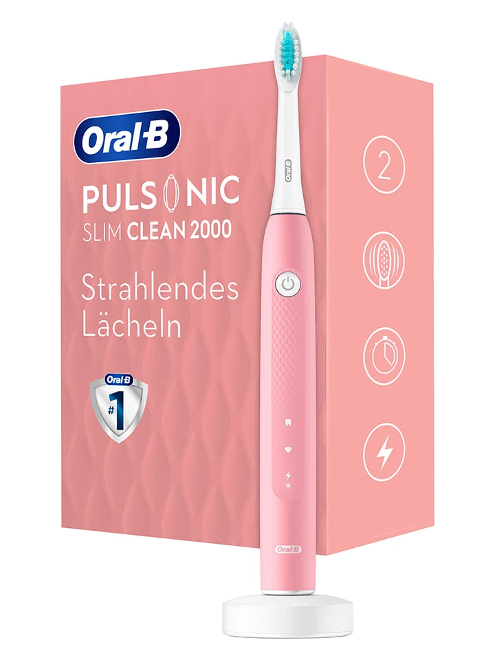 Oral B Schallzahnbürste "Pulsonic Slim Clean 2000" In Pink 1 Oral B Schallzahnbürste "Pulsonic Slim Clean 2000" In Pink