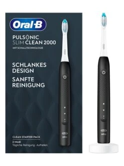 Oral B Schallzahnbürste "Pulsonic Slim Clean 2000" In Schwarz