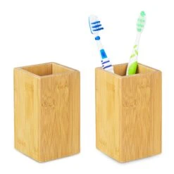 2 X Zahnputzbecher In Natur -PureGlow Verkäufe relaxdays 2 x zahnputzbecher in natur 7