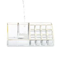 Kosmetikorganizer In Transparent/Gold -PureGlow Verkäufe relaxdays kosmetikorganizer in transparent gold 5