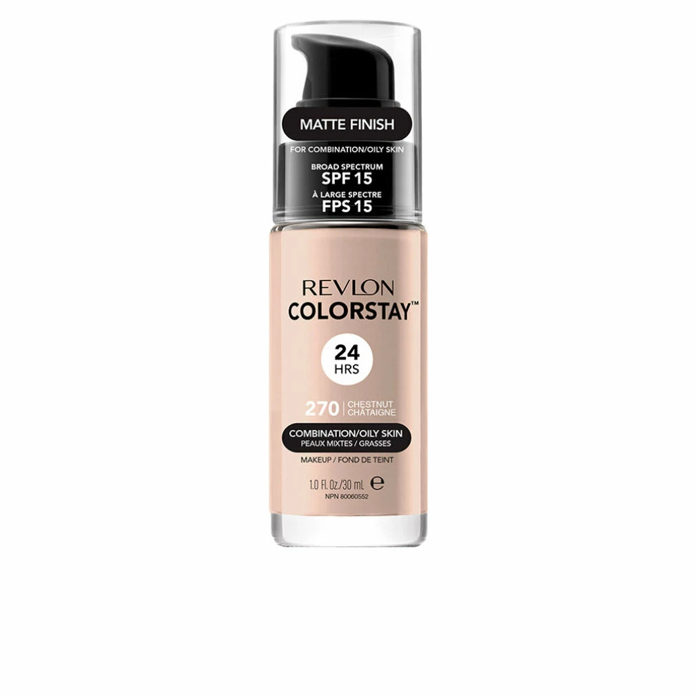Revlon COLORSTAY Foundation Combination/oily 270chestnut 1 Revlon COLORSTAY Foundation Combination/oily 270chestnut